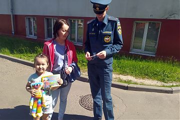 Профилактическое мероприятие в жилом секторе с жителями района Лефортово