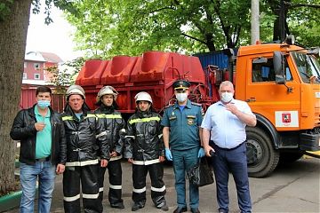 Учения по тушению условного пожара прошли в центре социальной адаптации имени Е.П. Глинки