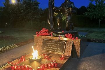 Полицейские и общественник УВД по ЮВАО приняли участие в мероприятии, приуроченном ко Дню памяти и скорби