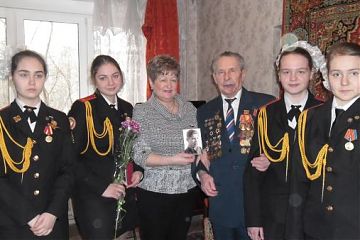 ВРУЧЕНИЕ ЮБИЛЕЙНОЙ МЕДАЛИ "70 лет Победы в Великой Отечественной войне 1941-1945гг" Матыцину Сергею Никифоровичу