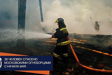 За три недели мая на территории г. Москвы произошло более 300 пожаров