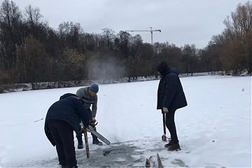 Аэрация водоемов на природных территориях «Кузьминки-Люблино»