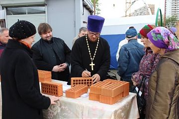 Стены храма на Волжском бульваре будут из именного кирпича