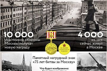 Ветеранам битвы за Москву вручат памятные знаки