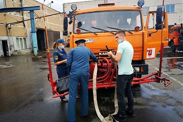 Смотр-конкурс на звание «Лучшая добровольная пожарная команда» прошел в округе