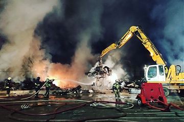 Столичные огнеборцы ликвидировали крупный пожар на Юго-Востоке