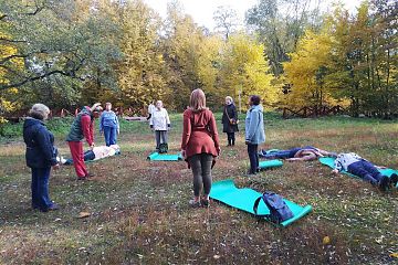 «Лесные ванны» в парке "Кузьминки-Люблино" пользуются популярностью!